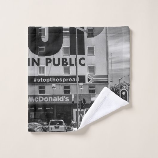 Monochrome Kaapstad Zuid-Afrika Bad Handdoek (Wasdoekje)