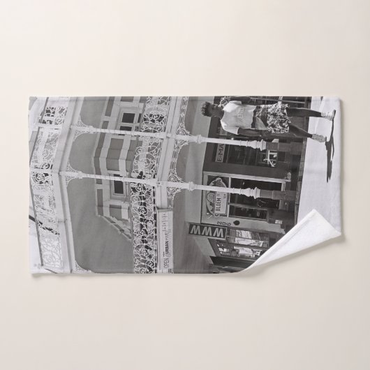 Monochrome Kaapstad Zuid-Afrika Bad Handdoek (Handdoek)
