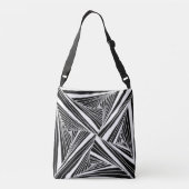Monochrome Kaleido-Canvas tas (Achterkant)