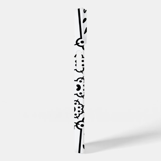 Monochrome kattenmoeder Case-Mate iPhone case (Achterkant / Rechts)