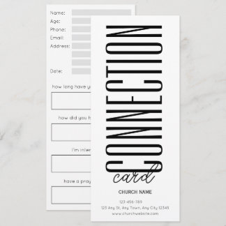 Monochrome Kerk Connectiekaart Kaart