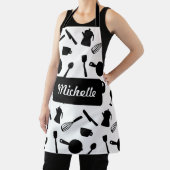 Monochrome keukengerei elegant design schort (Insitu)