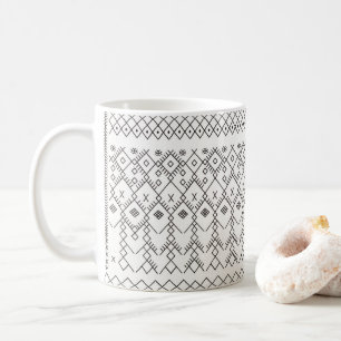 Monochrome Kilim: Marokkaanse tribale textuurkunst Koffiemok
