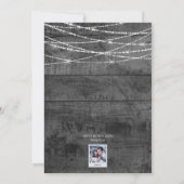 Monochrome kleurenPop Foto Chrismukkah Kaart (Achterkant)