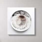 Monochrome koffiedik textuur abstracte kunst 17 canvas afdruk (Voorkant)
