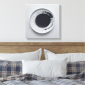 Monochrome koffiedik textuur abstracte kunst 1 canvas afdruk (Insitu (Slaapkamer))