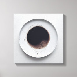 Monochrome koffiedik textuur abstracte kunst 5 canvas afdruk