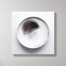 Monochrome koffiedik textuur abstracte kunst 6