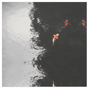 Monochrome Koi Stof