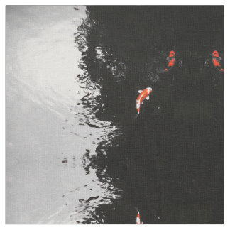 Monochrome Koi Stof