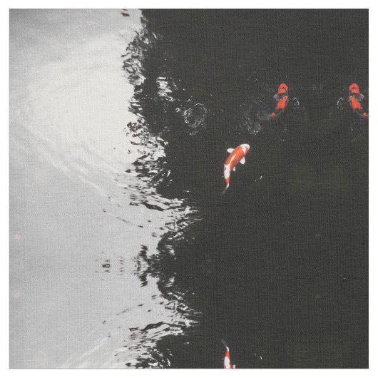 Monochrome Koi Stof (Close Up)