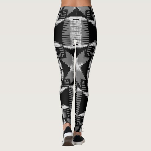Monochrome kruising leggings (Achterkant)