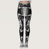 Monochrome kruising leggings (Voorkant)
