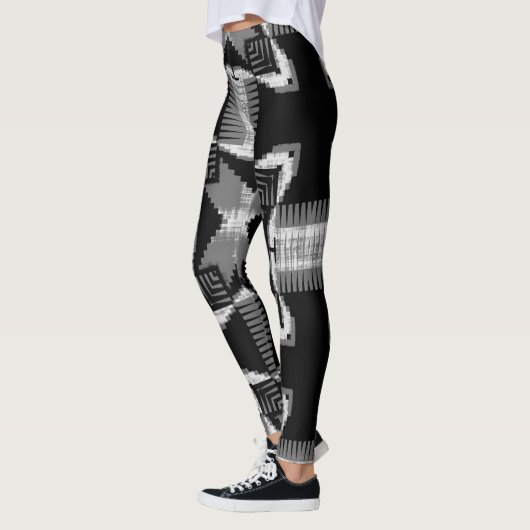 Monochrome kruising leggings (Links)