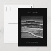 Monochrome kustzone Kaapstad Briefkaart (Voorkant / Achterkant)