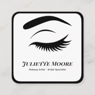 Monochrome Lash Logo make-up Visitekaartje