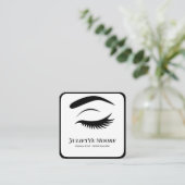 Monochrome Lash Logo make-up Visitekaartje (Staand voorkant)
