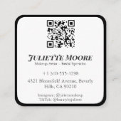 Monochrome Lash Logo make-up Visitekaartje (Achterkant)