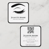 Monochrome Lash Logo make-up Visitekaartje (Voorkant / Achterkant)