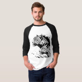 Monochrome Leopard T-shirt Design (Voorkant volledig)