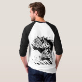 Monochrome Leopard T-shirt Design (Achterkant volledig)