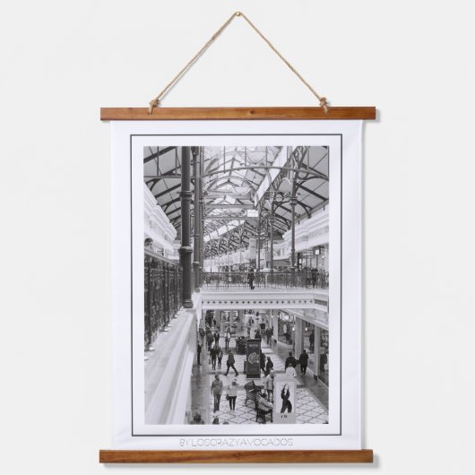 Monochrome levensduur Kaapstad Hangend Wandkleed (Voorkant)