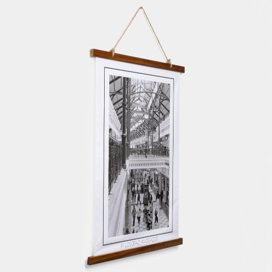 Monochrome levensduur Kaapstad Hangend Wandkleed (Gebogen)