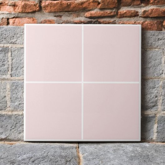 Monochrome lichte Roos Roze geruit Modern Tegeltje