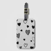monochrome liefde  bagagelabel (Voorkant (verticaal))