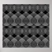 monochrome lijnen: getextureerd abstract ontwerp poster (Voorkant)