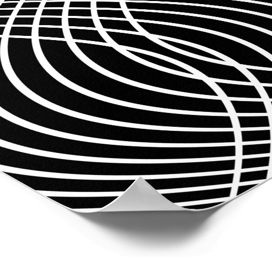 monochrome lijnen: getextureerd abstract ontwerp poster (Hoek)