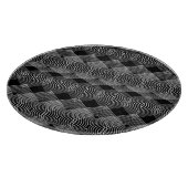 monochrome lijnen: getextureerd abstract ontwerp snijplank (Hoek)