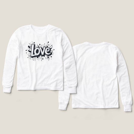 Monochrome Love-Label (Voorkant /achterkant)