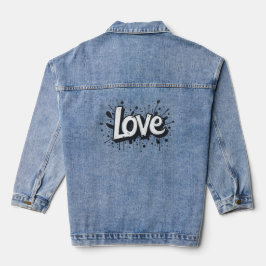 Monochrome Love-Label Denim Jacket