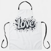 Monochrome Love-Label Schort (Voorkant)