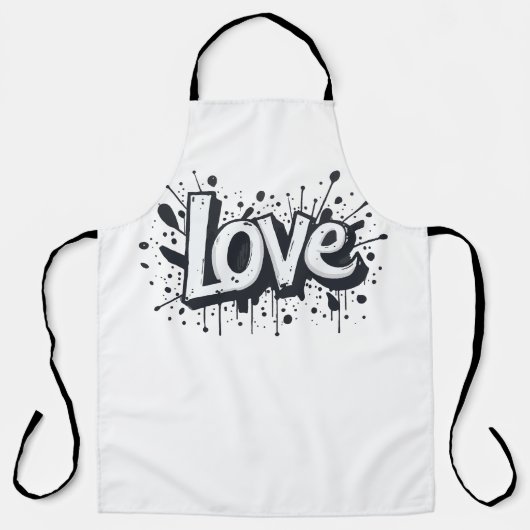 Monochrome Love-Label Schort (Voorkant)