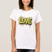 Monochrome Love-Label T-shirt (Voorkant)