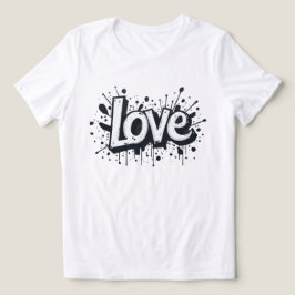 Monochrome Love-Label Tri-Blend Shirt