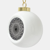 monochrome madala kunst op kerst ornament (Rechts)