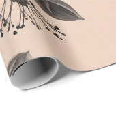  Monochrome Magnolia Gift Wrap Cadeaupapier (Rol Hoek)