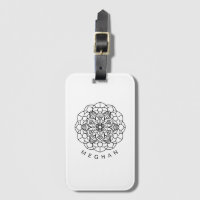 Monochrome Mandala ⎥Bagagelabel