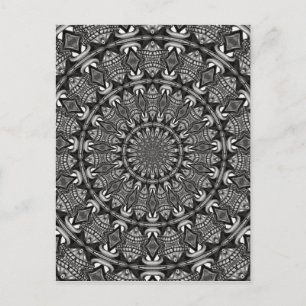 Monochrome Mandala Briefkaart