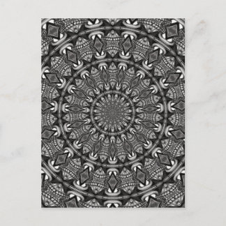 Monochrome Mandala Briefkaart