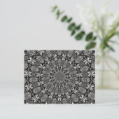 Monochrome Mandala Briefkaart (Staand voorkant)