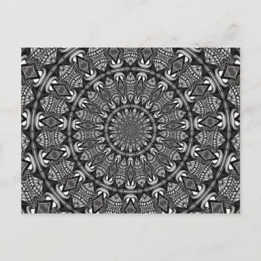 Monochrome Mandala Briefkaart (Voorkant)