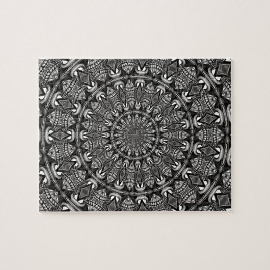 Monochrome Mandala Legpuzzel (Horizontaal)