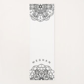 Monochrome Mandala ⎥Monogram Yoga Mat (Voorkant)
