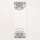 Monochrome Mandala ⎥Monogram Yoga Mat (Achterkant)