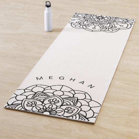 Monochrome Mandala ⎥Monogram Yoga Mat (In situ)