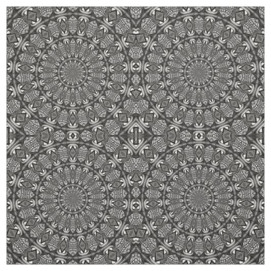 Monochrome Mandala Stof (Swatch)